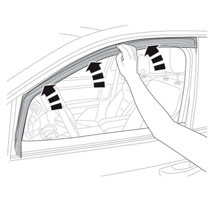 Déflecteurs d'air pour Volkswagen Caddy 2003-2020