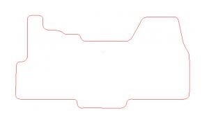 Schwarze Nadelfilz Fußmatten Set passgenau für den Opel Movano 2021+