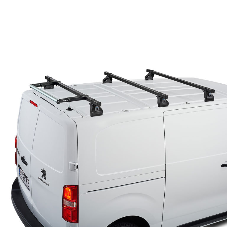 Rouleau de chargement barres de toit noir en acier Toyota Proace 2016+ | Cruz