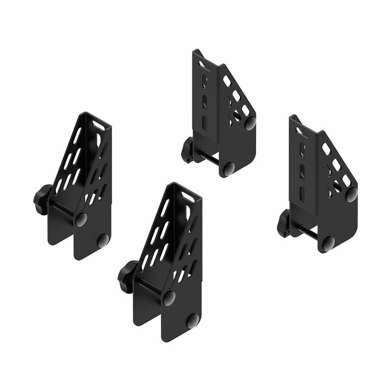 Ladingstops zwart stalen dakdragers | Cruz