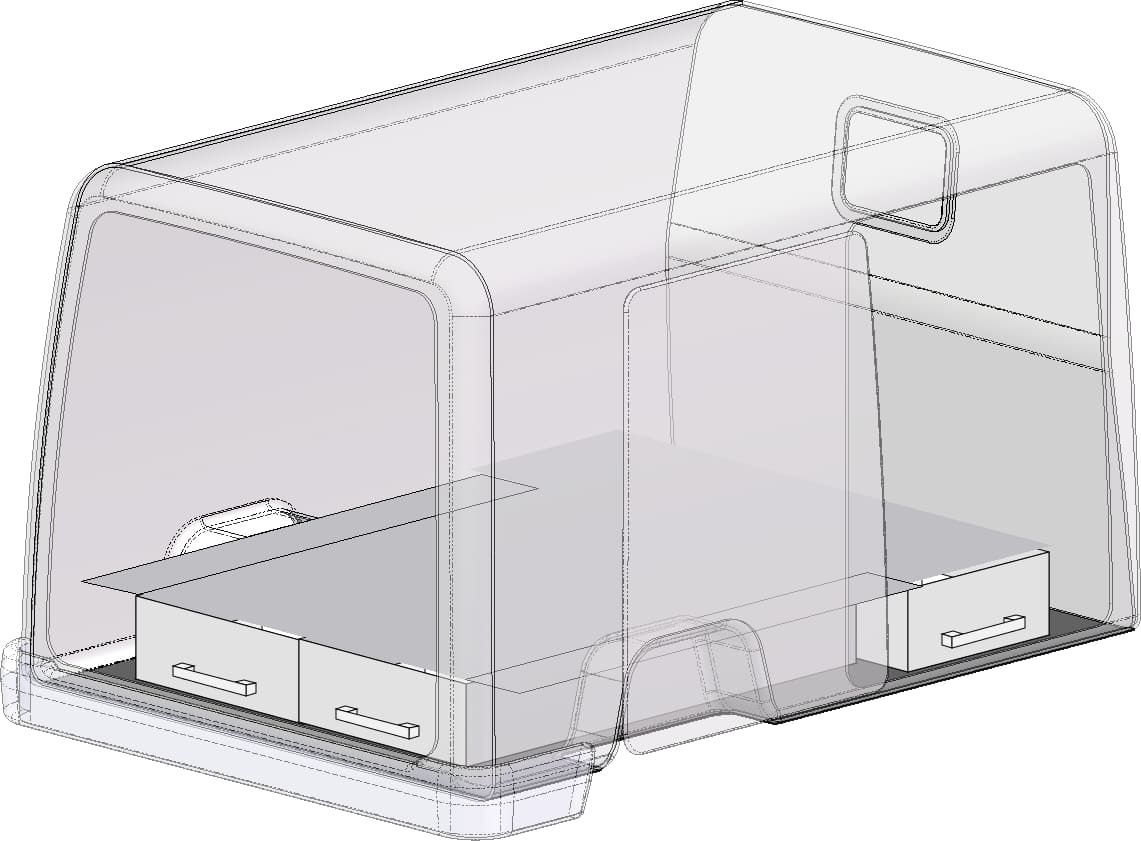 Système de tiroirs double plancher BEKS Mercedes eVito 2020+ L2