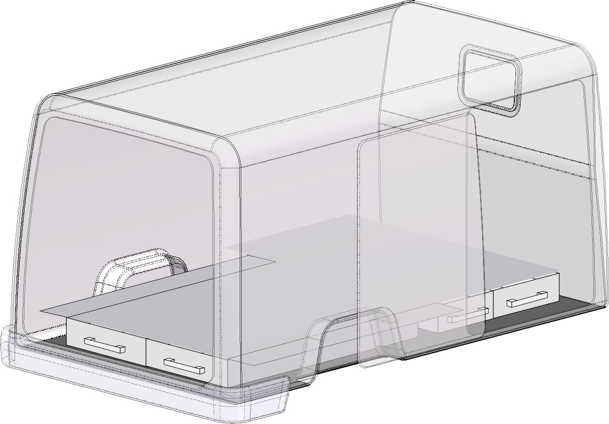 Système de tiroirs double plancher BEKS Mercedes Vito 2014+ L2