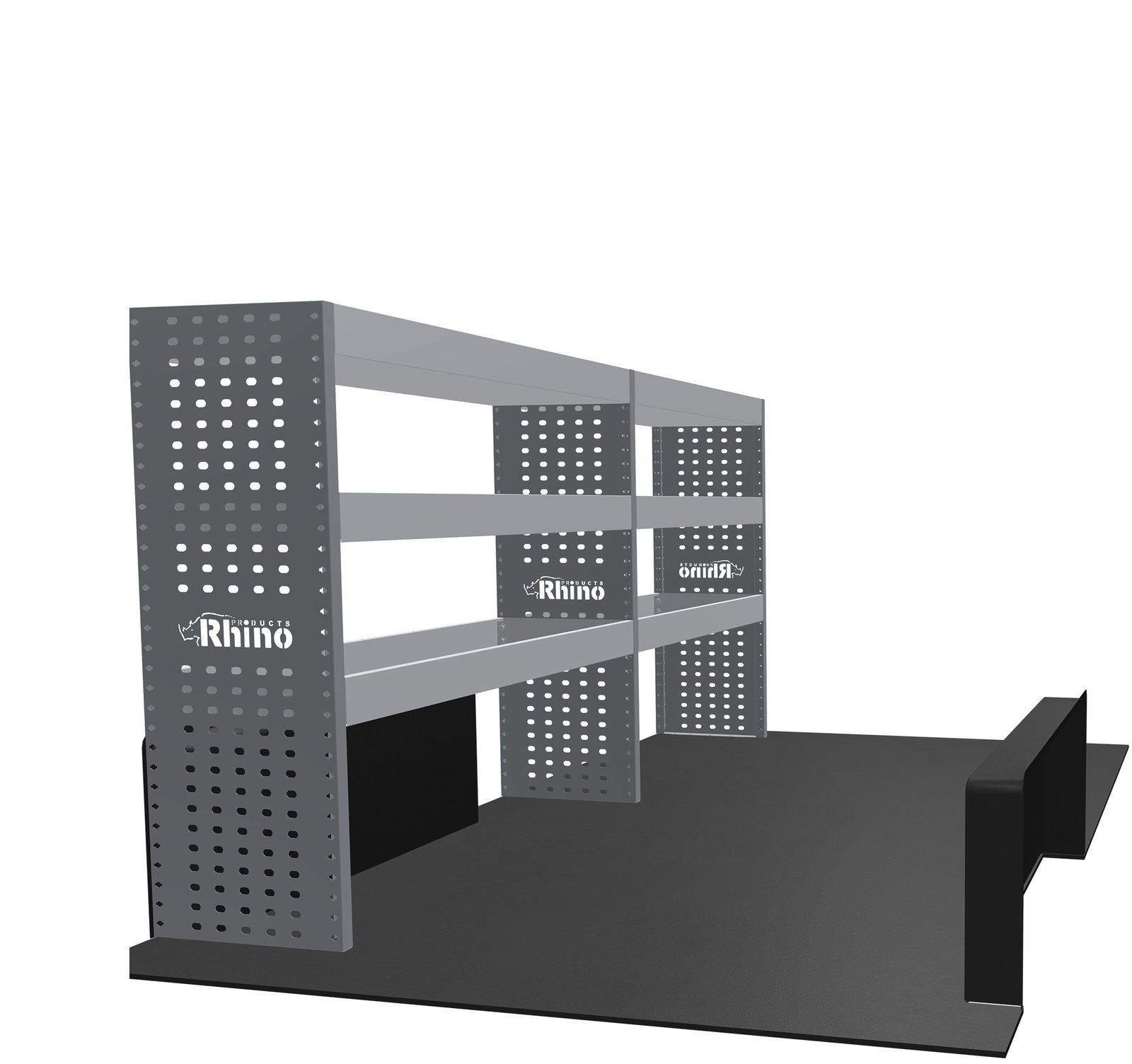 Rhino MR4 Pakiet Basic | Nissan Primastar 2022+ L2 | H1 | Strona kierowcy | Metalowe regały do busa