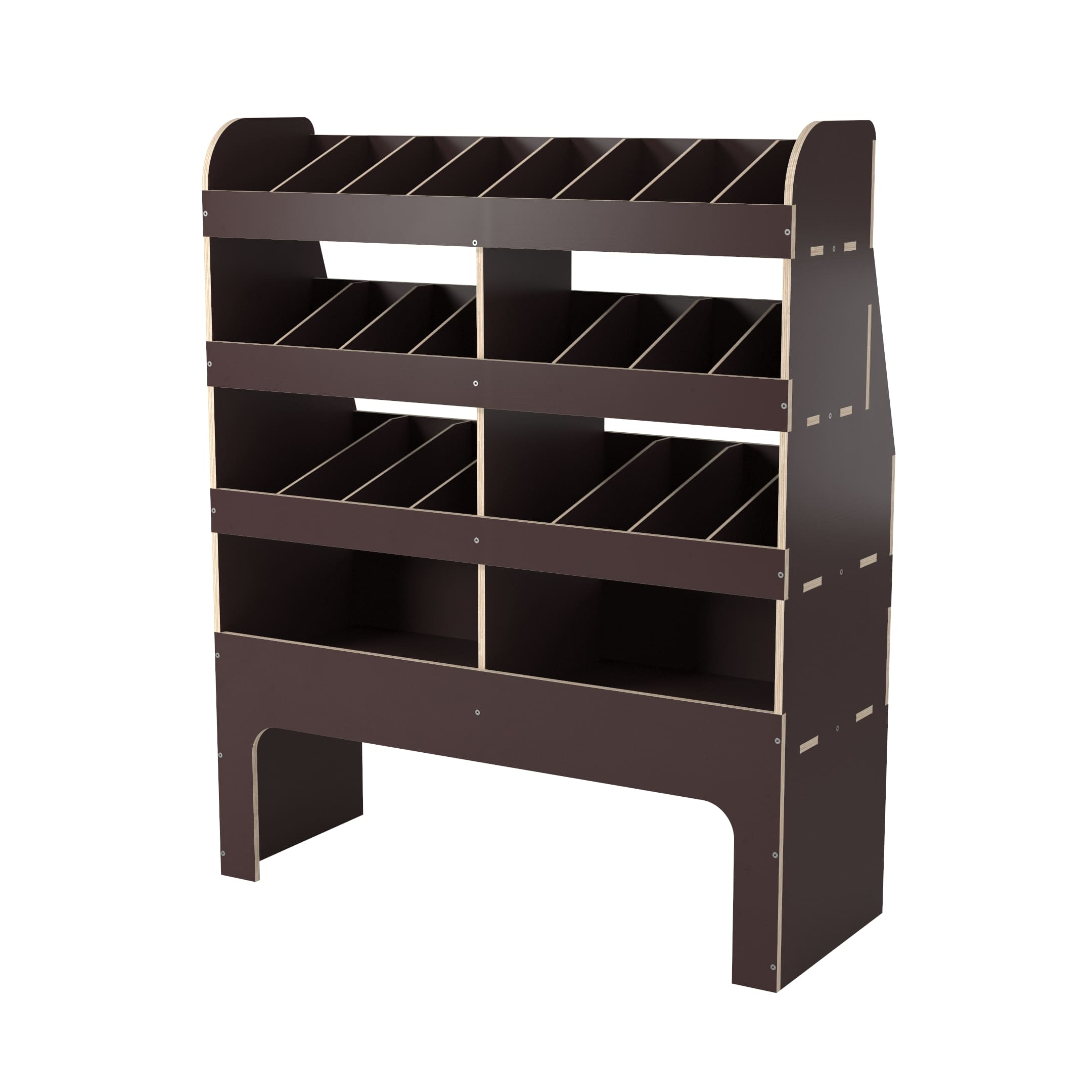 Fahrzeugeinrichtung aus Holz Peugeot e-Expert 2020+ H1 L2/L3 Linke Seite| 986x380x1200 mm | 4 Regalböden