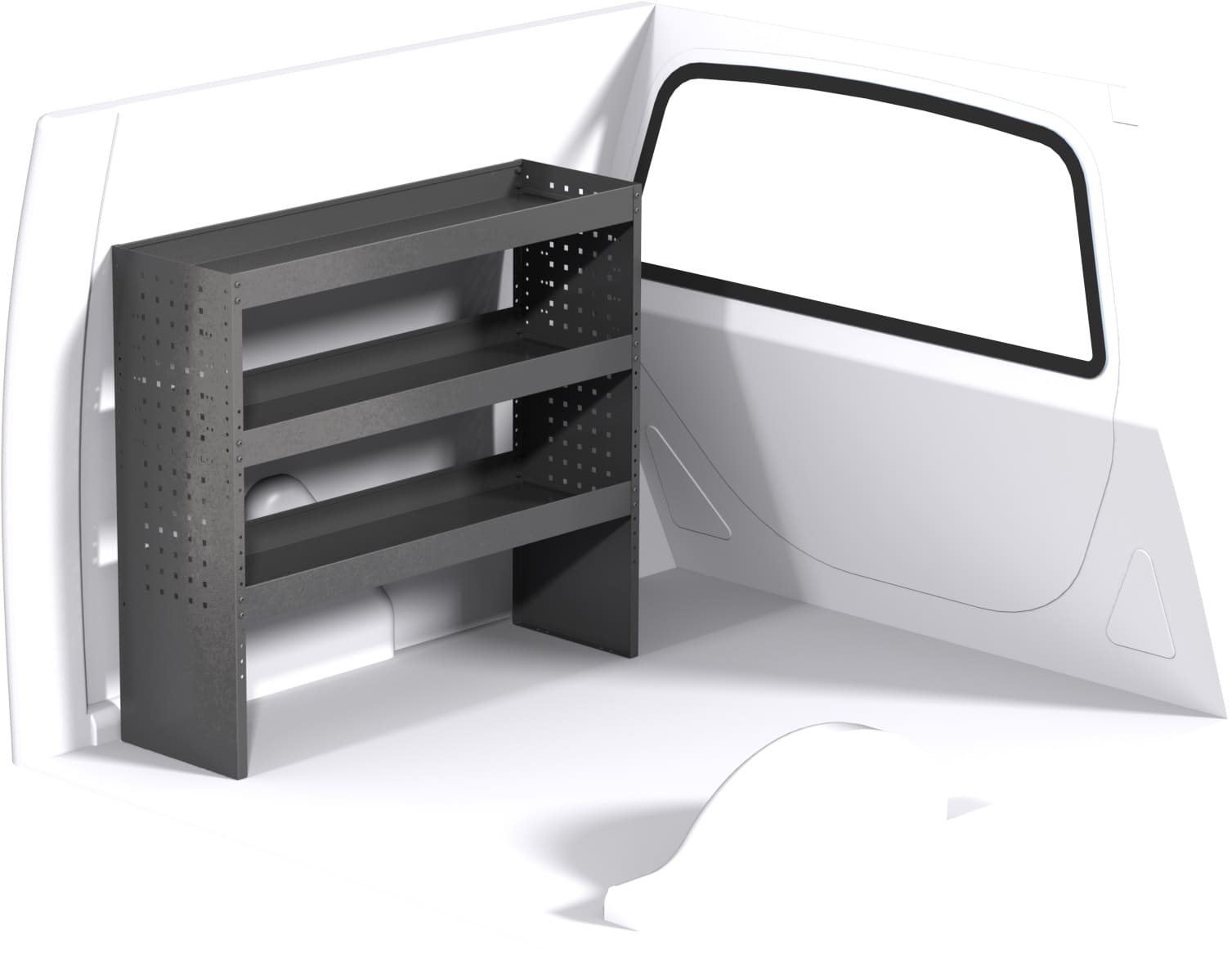 VANIFY Regalsystem Für Mercedes CITAN L3 - Fahrerseite Mit 3 Regalen & 9 Fächern