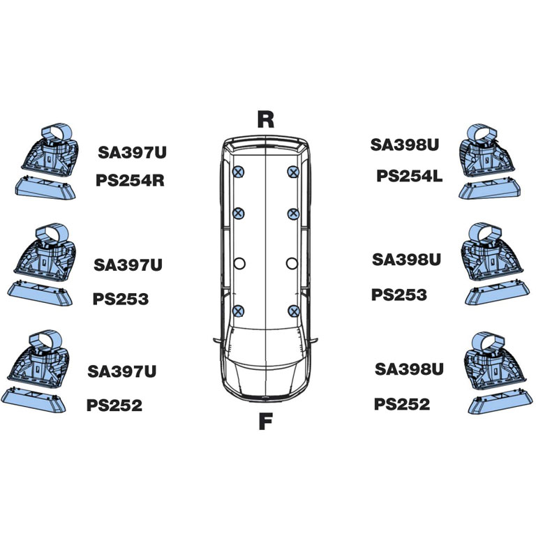 Aluminiowa platforma dachowa Citroen ë-Jumpy 2020+ | Rhino