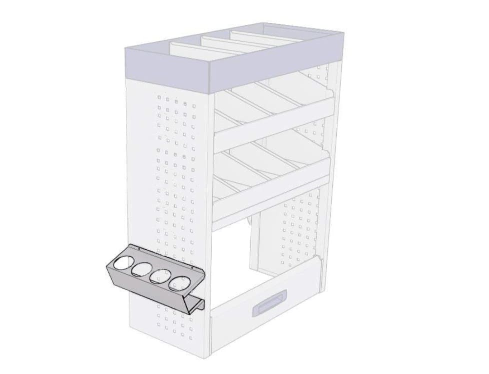 Sprühdosenhalter 4-Loch - 74 mm Durchmesser 