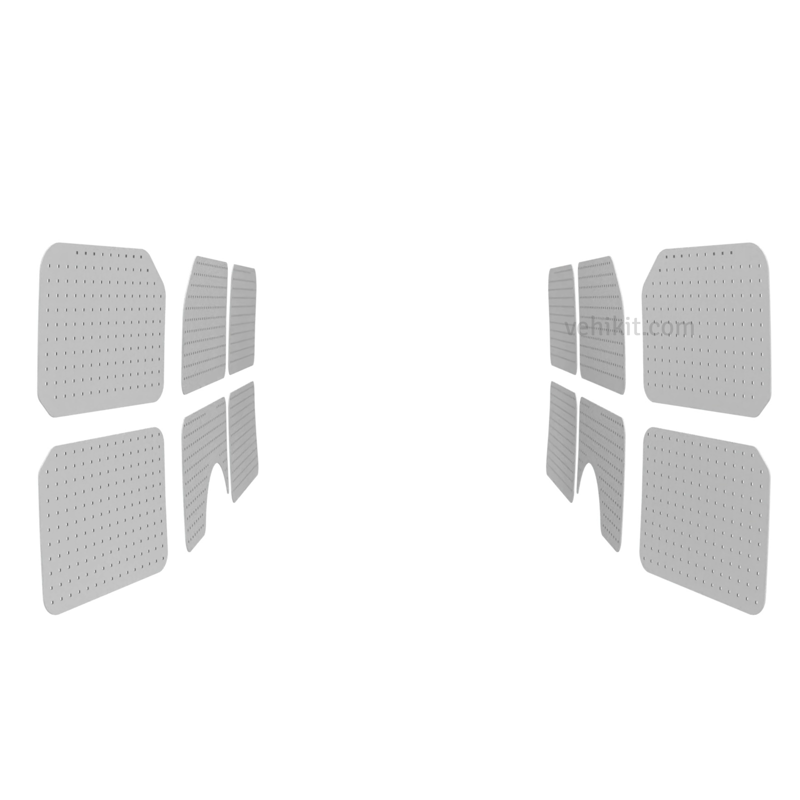 Habillage utilitaire portes et parois en aluminium | Ford Transit Custom 2012-2023