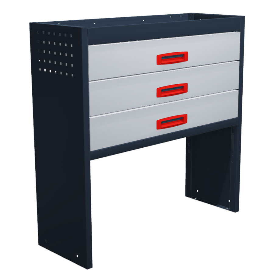 B-Line Toyota Proace Electric 2020+ L2 | Lades | 1014 x 980 x 360 mm | Metalen bedrijfswageninrichting