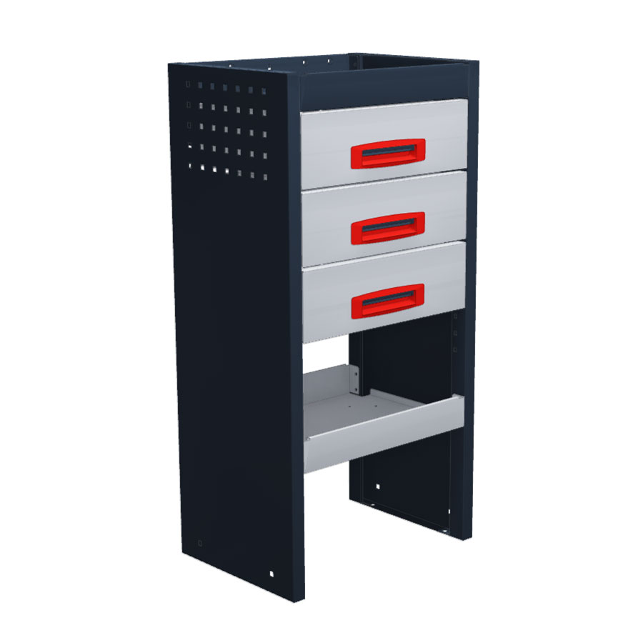 B-Line Citroen Berlingo 2008-2018 L1 | Lades | 507 x 980 x 360 mm | Metalen bedrijfswageninrichting