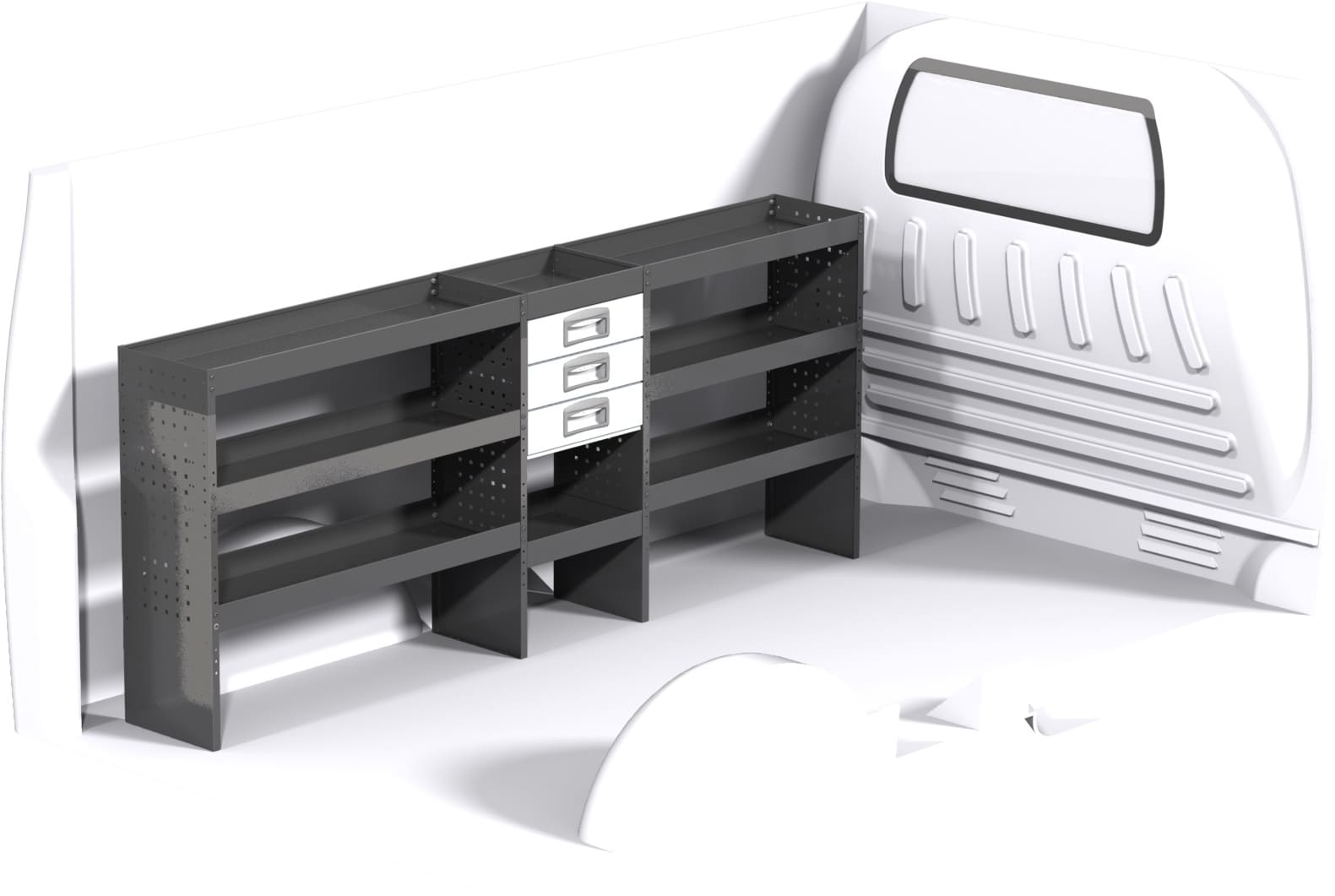 Fahrzeugeinrichtung ECO - Ford Transit Custom 2012-2023 L2 - Schublade links