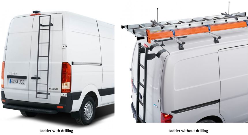 Échelle de porte en acier Toyota Proace 2016+ | Cruz