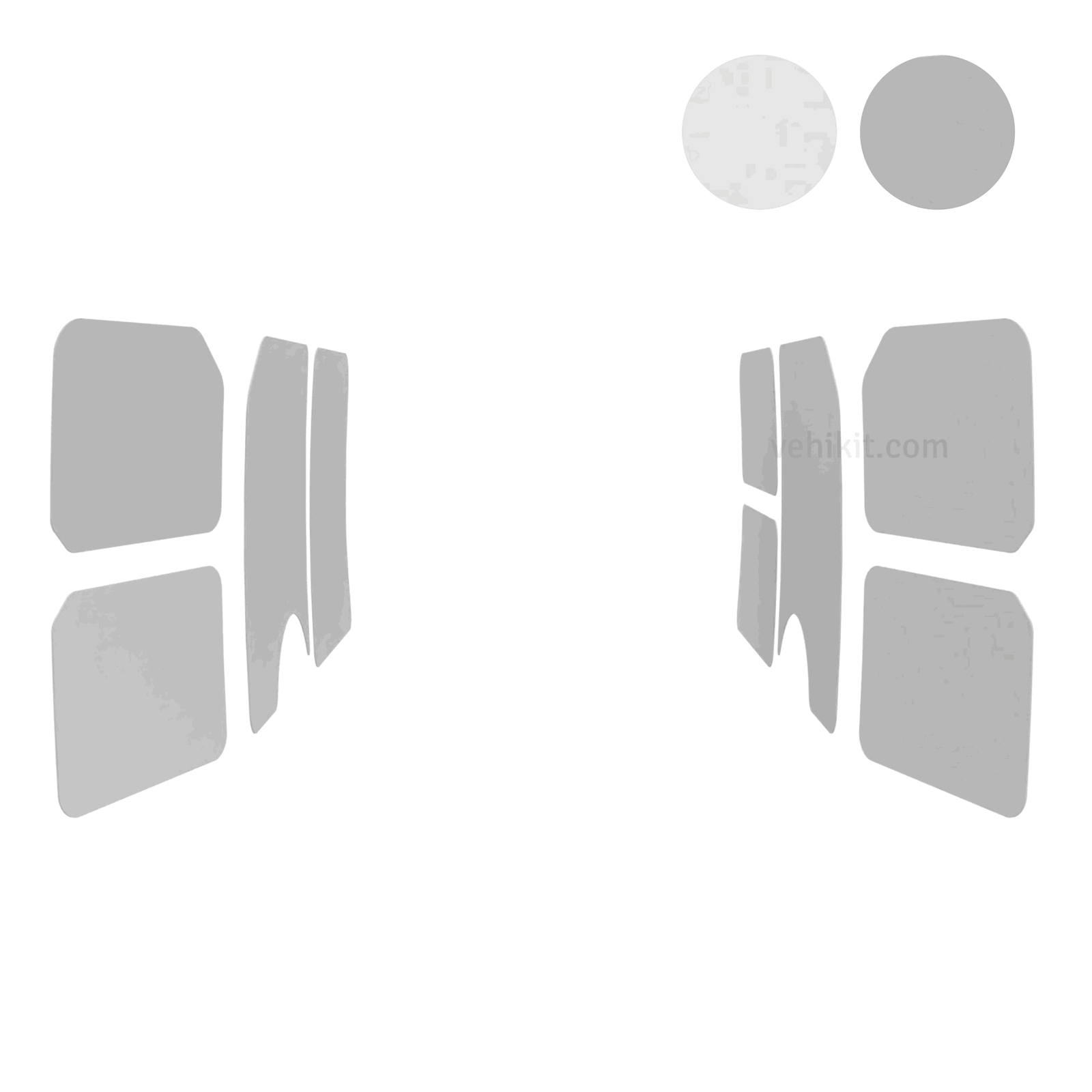 Habillage utilitaire portes et parois en plastique | Volkswagen Caddy 2003-2020