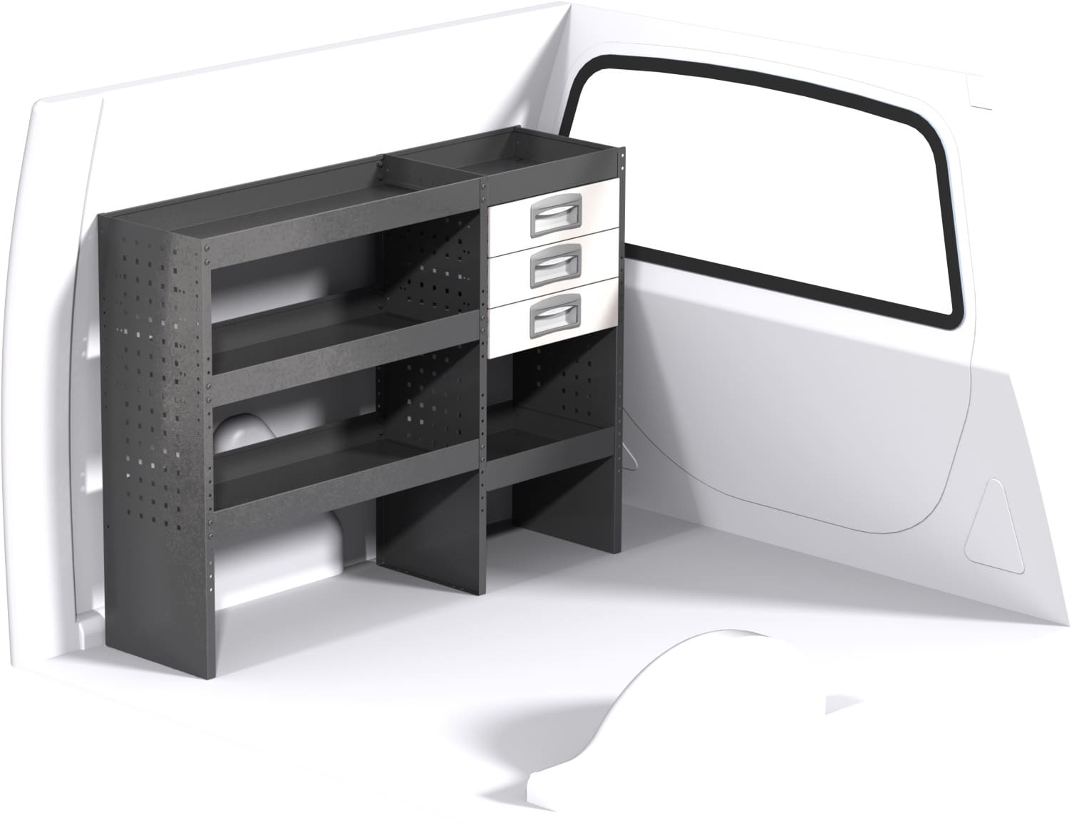 Fahrzeugeinrichtung ECO - Ford Transit Courier 2023+ Schublade links