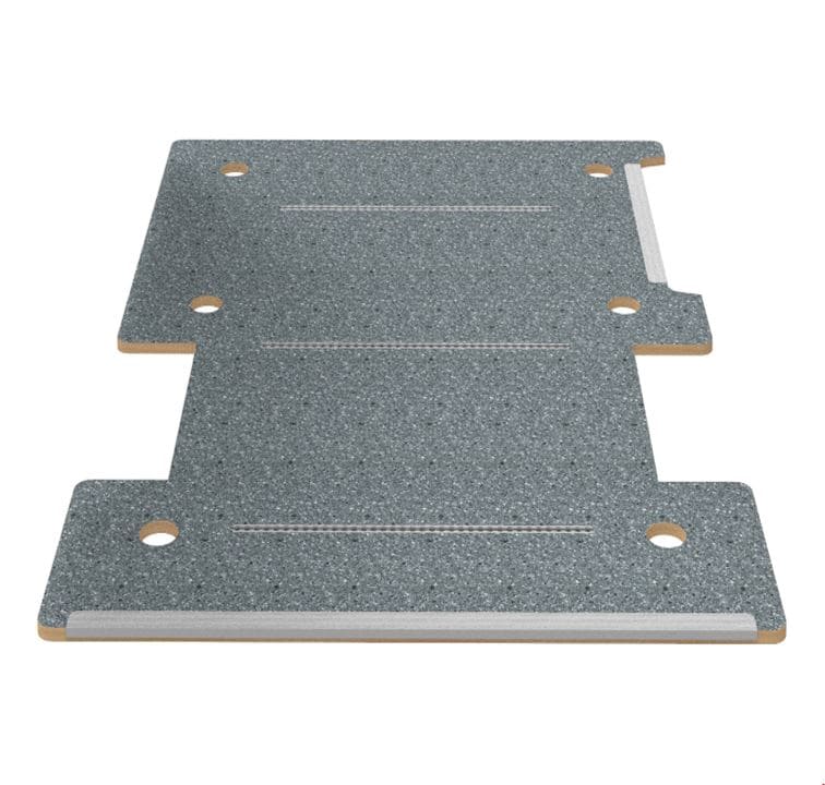 Plancher bois 12 mm avec rails d’arrimage intégrés pour Mercedes Citan 2012-2021