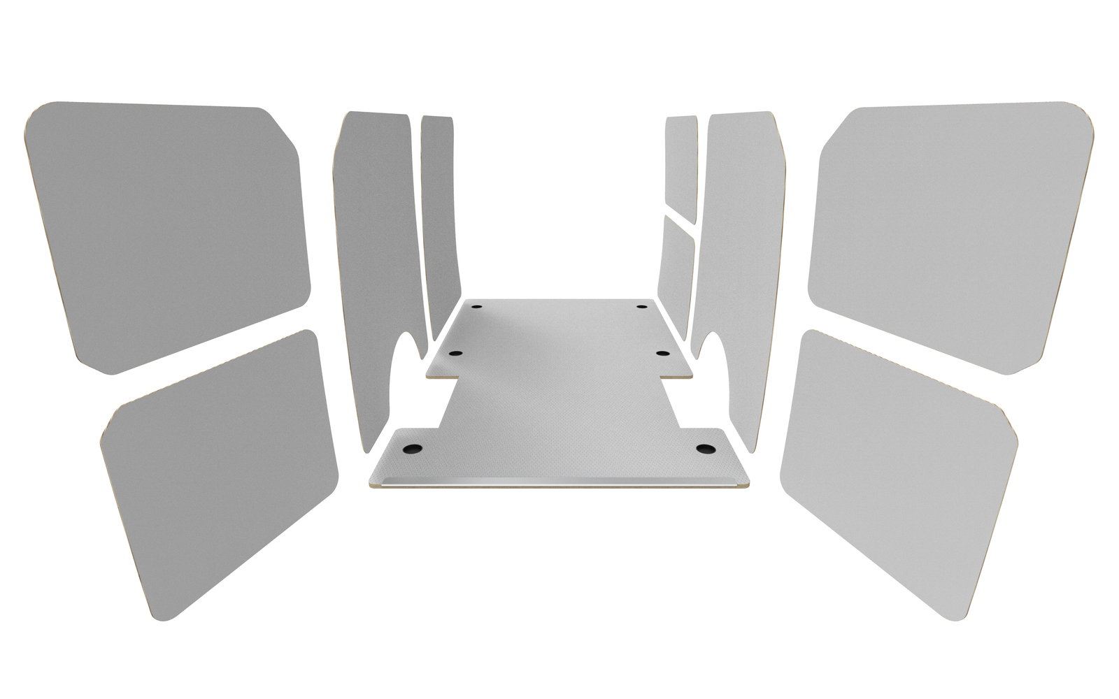 Occasion | Habillage bois filmé 12 mm Fiat Scudo 2022+ | Kit Premium