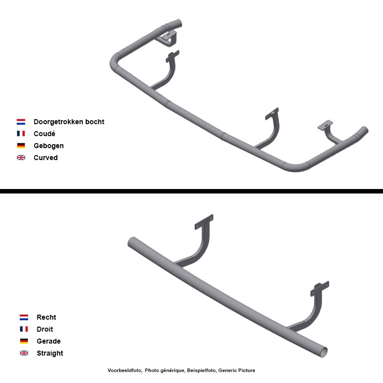 Barre de protection arrière pour Volkswagen Crafter 2017+ | Equinox 