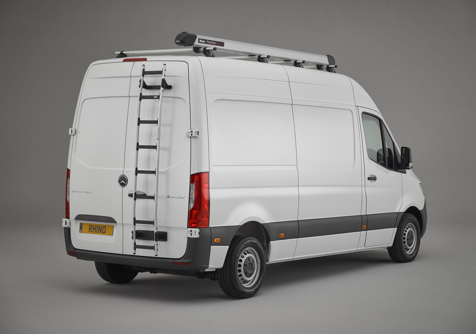 Hecktürleiter aus Aluminium Mercedes Sprinter 2018+ | Rhino