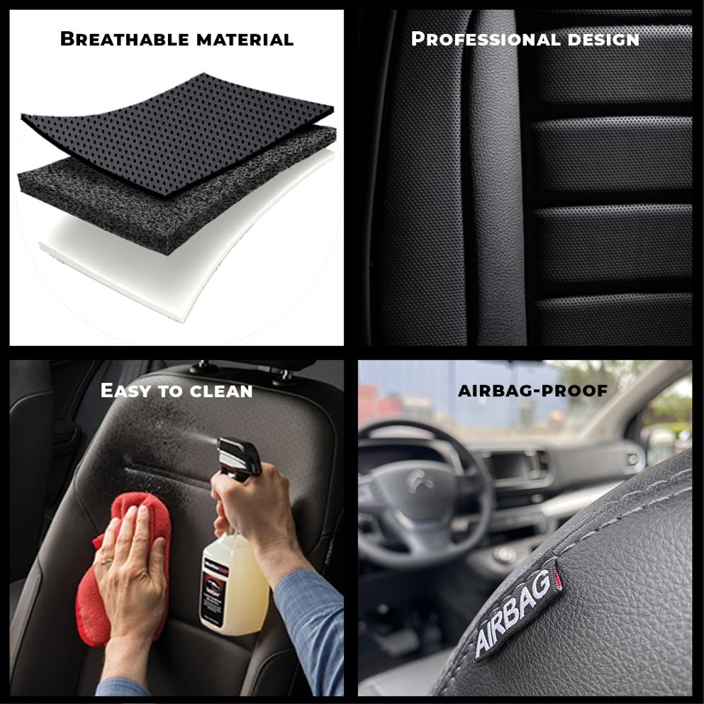 Housses de siège (simili cuir) - Peugeot Expert 2016+ 